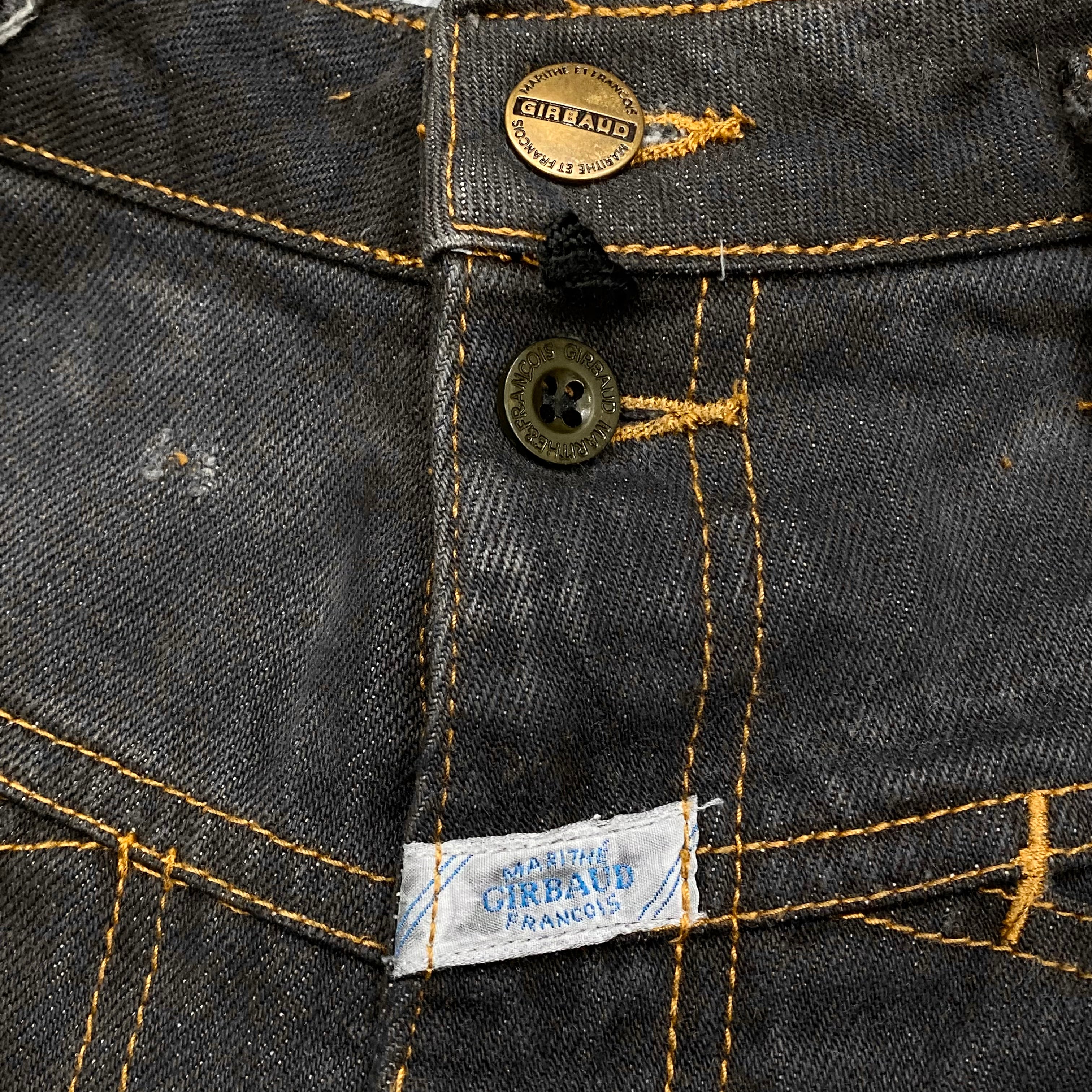 Vintage Marithe Francois Girbaud Black Stone Washed Jeans 28 x 31