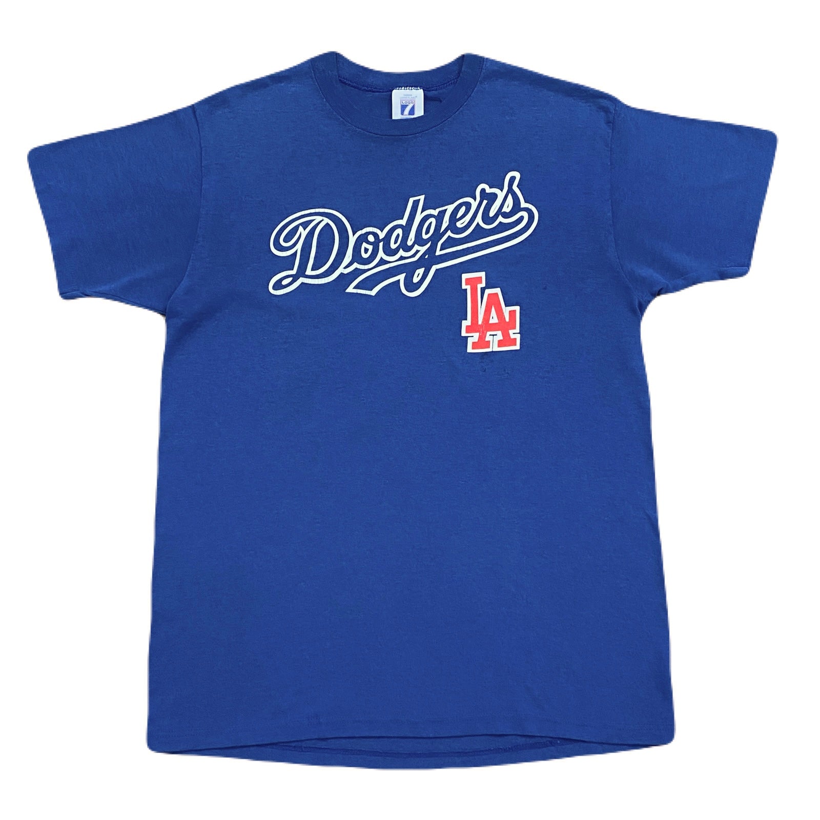 Vintage Logo 7 MLB LA Dodgers T-Shirt Men's Large 42-44