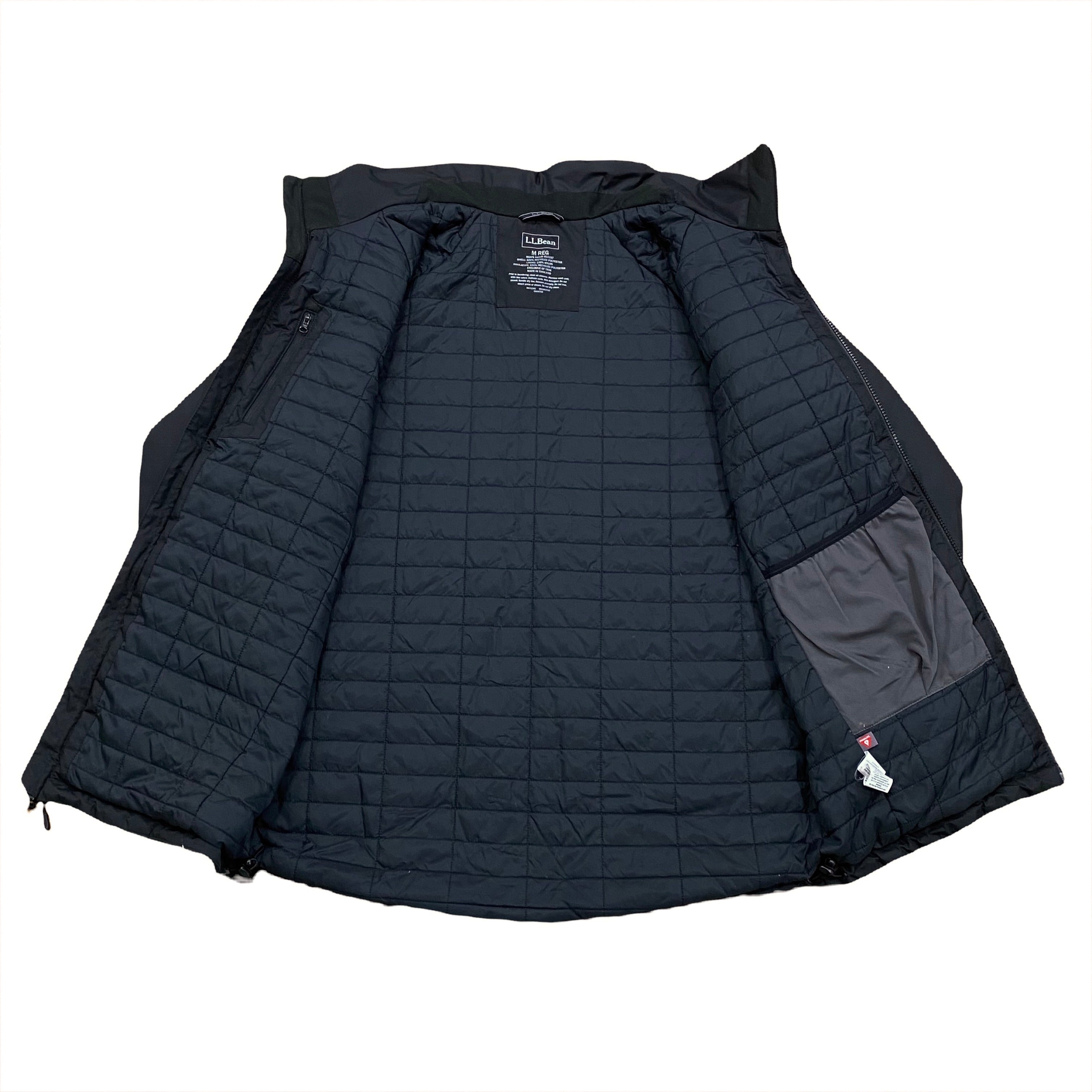 LL Bean Wildcat Black Waterproof Primaloft Insulated Jacket Medium