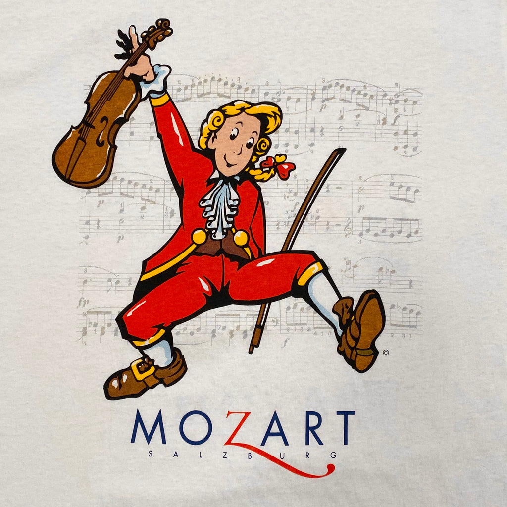 Vintage Mozart Double Sided Cartoon T-Shirt Men's Large