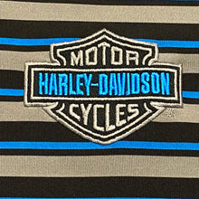 Load image into Gallery viewer, Harley Davidson Striped Golf Shirt Large
