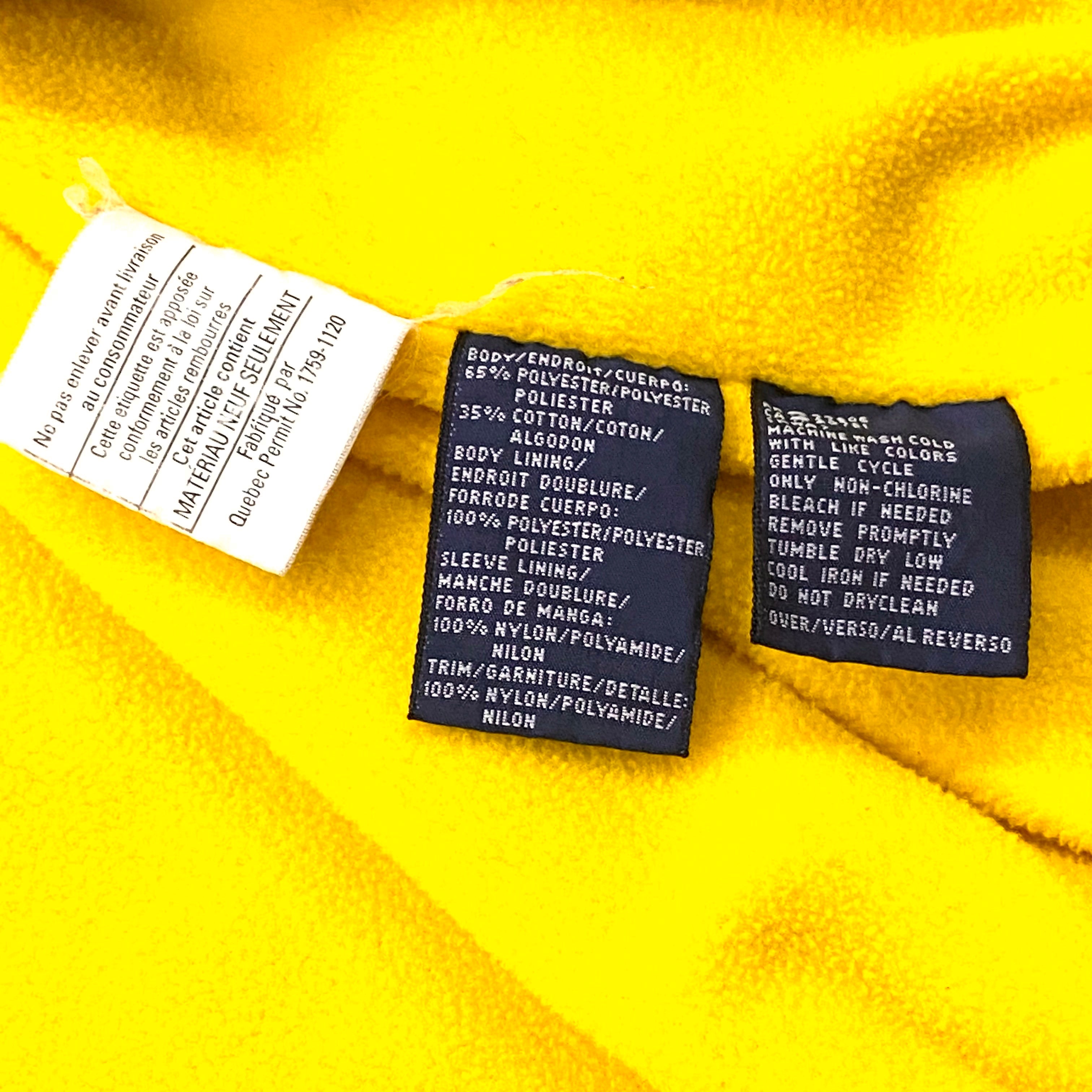 Vintage Tommy Hilfiger Fleece Lined Windbreaker Jacket With Concealable Hood XL
