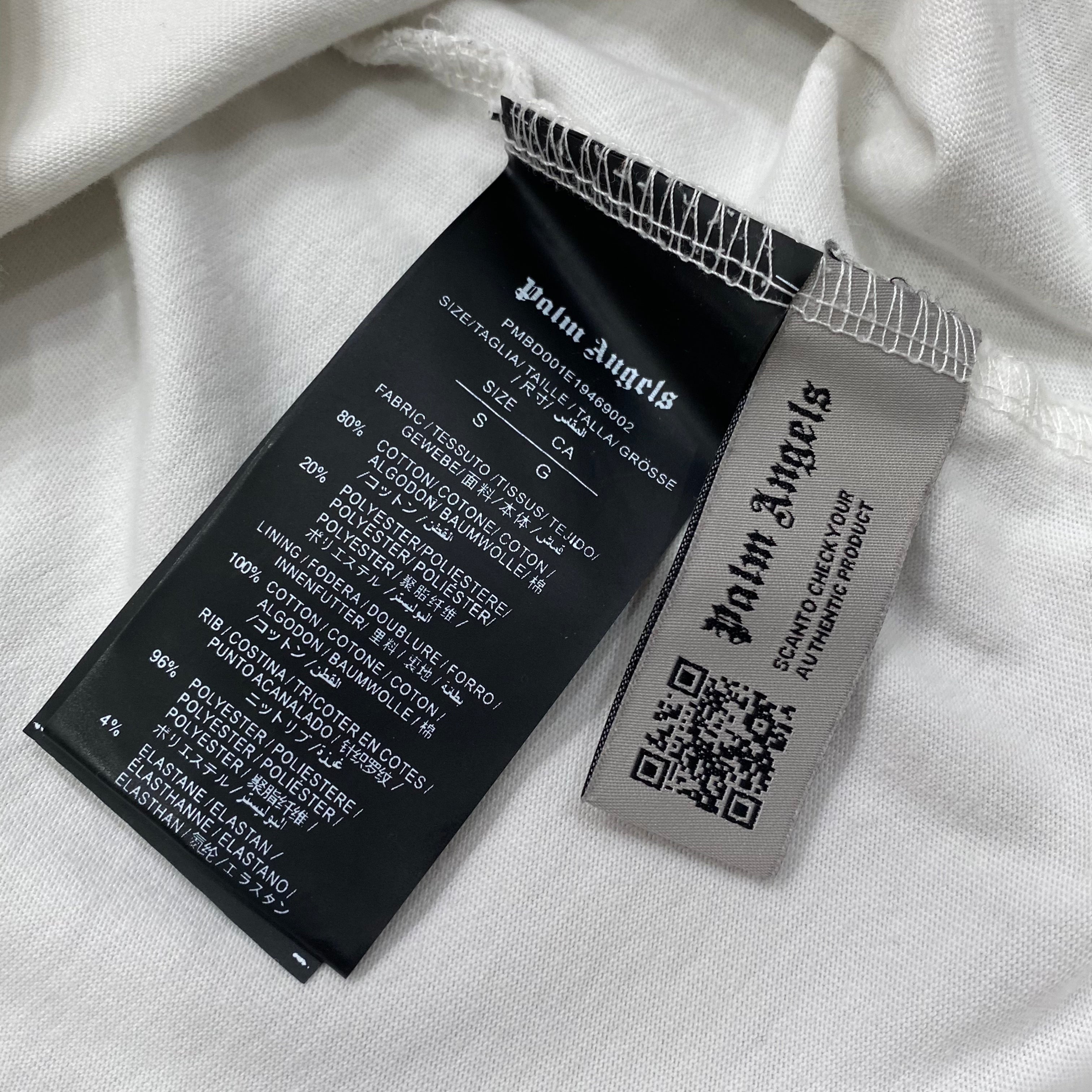 Palm Angels Classic Logo Oversized White T-Shirt Men’s Small
