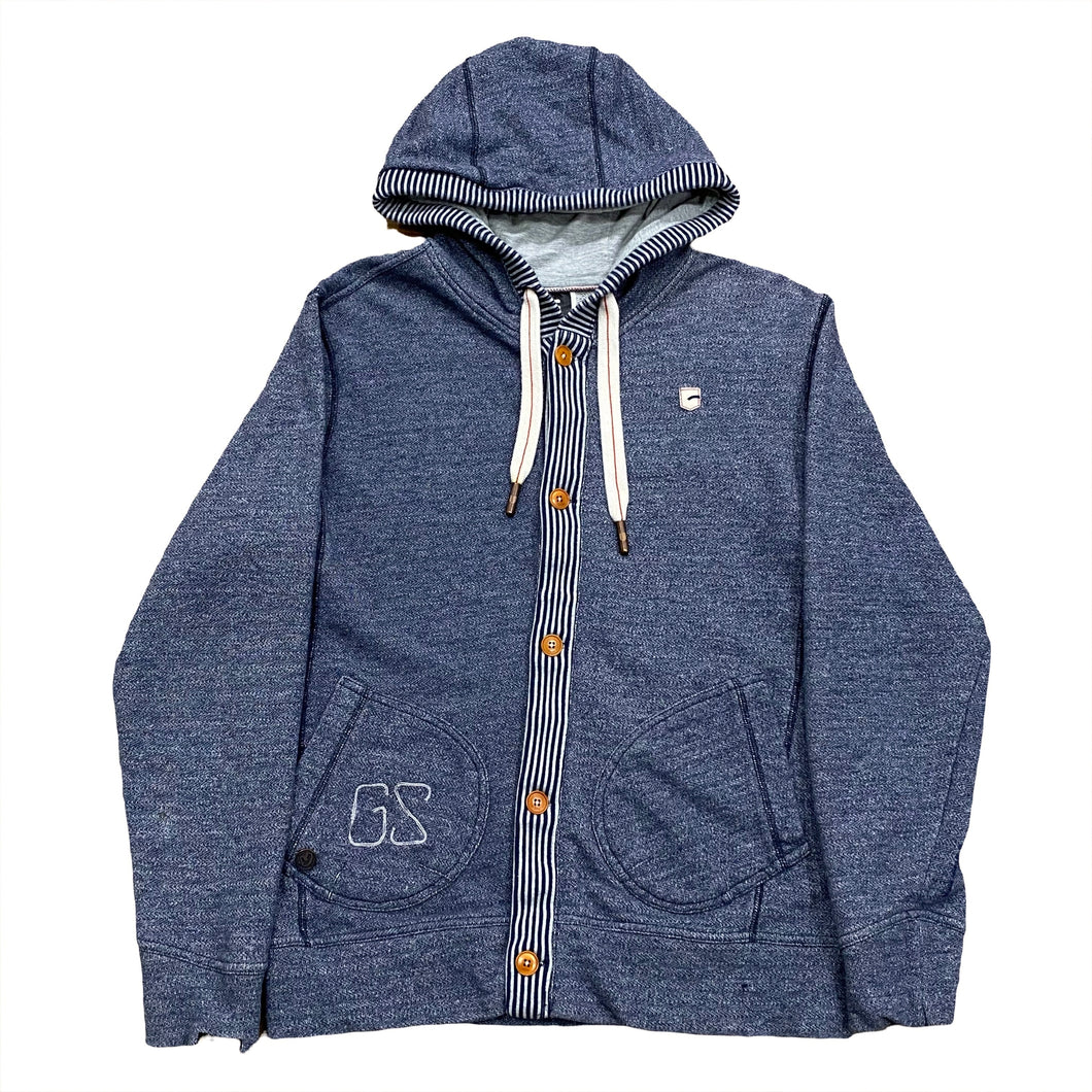G Star Raw Hibiki Button Up Hoodie Large