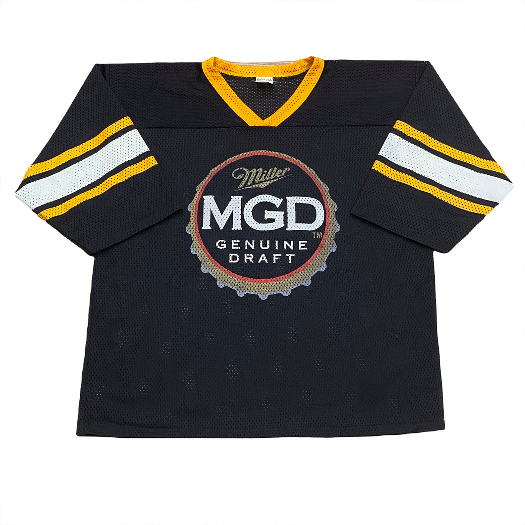 Vintage Miller Genuine Draft MGD Beer Football Jersey XL