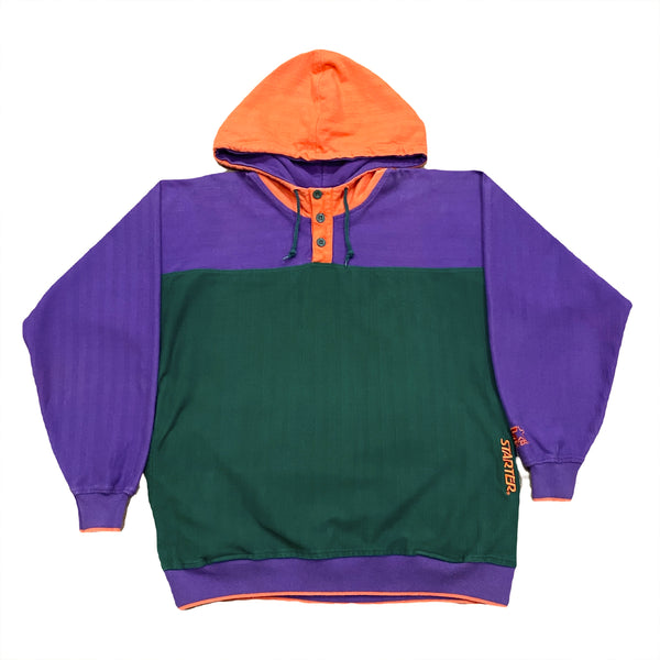 Vintage Starter S2 Color Block Embroidered Hoodie Men’s Medium