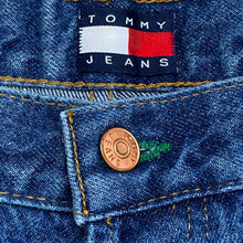 Load image into Gallery viewer, Vintage Tommy Hilfiger Flag Patch Boot Cut Jeans 34

