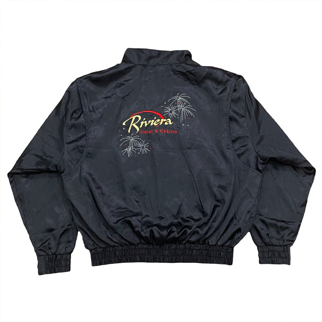 Vintage Riviera Las Vegas Hotel & Casino Satin Embroidered Jacket Men’s XL