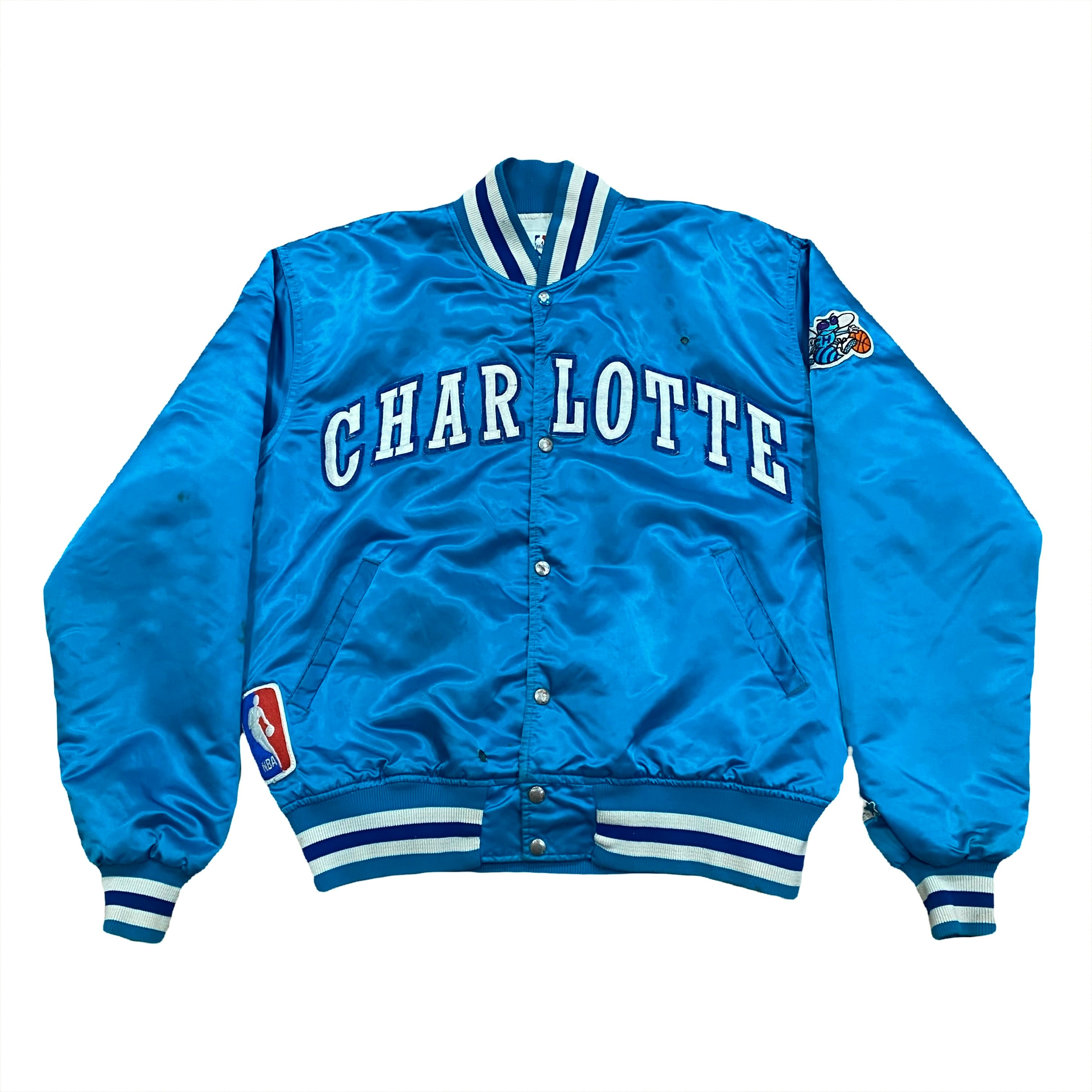 Vintage 1988 Starter Authentics NBA Charlotte Hornets Satin Jacket Men’s XL