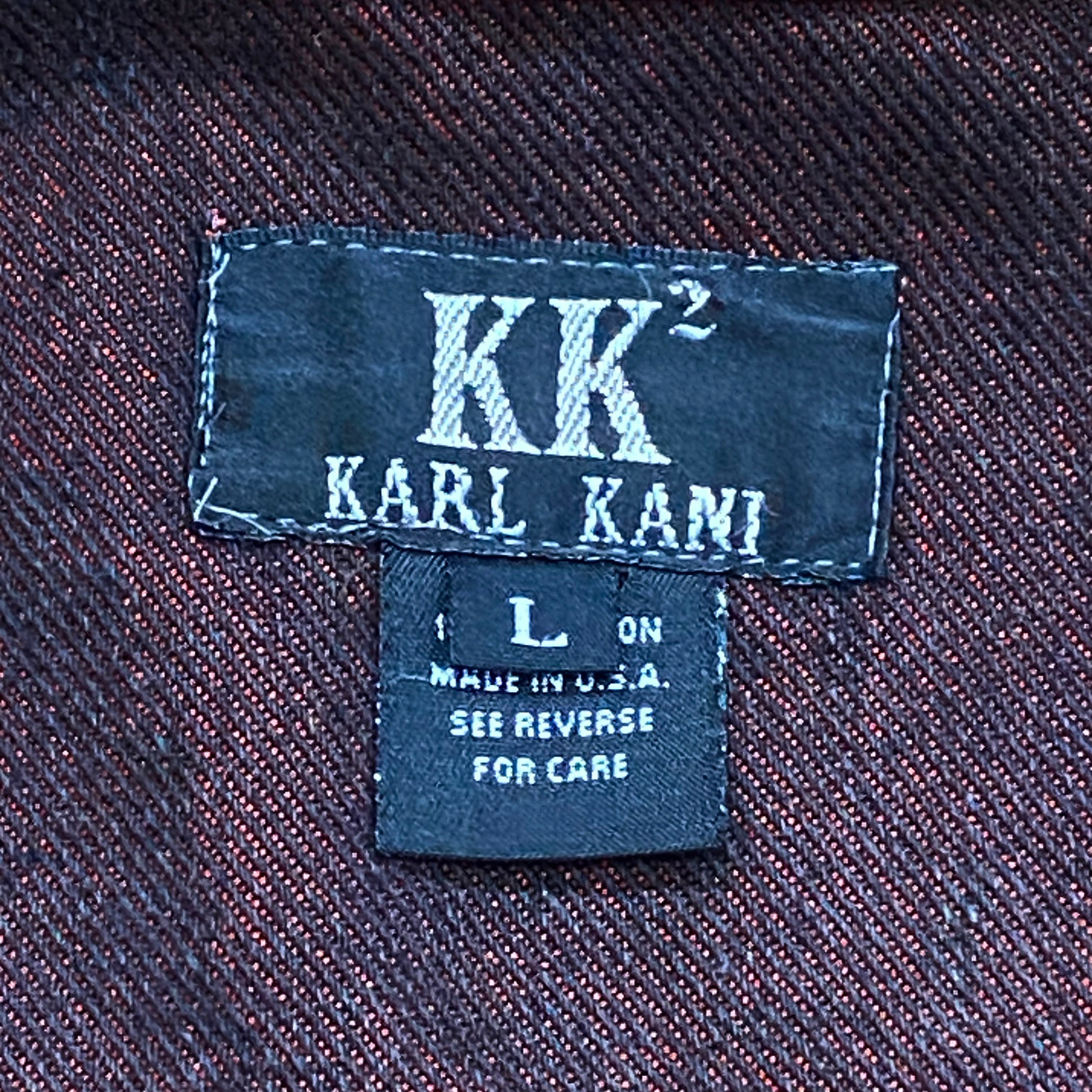 Vintage Karl Kani KK2 Rust Metallic Denim Jacket Women’s Large