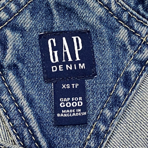 Gap Denim Y2K Bib Shortall Cut Off Short Overalls Women’s XS
