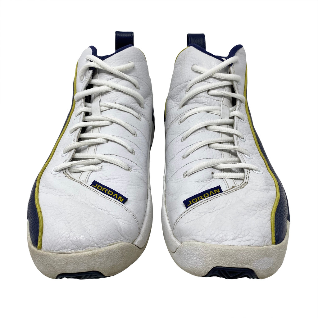 Vintage 1999 Jordan Team Blue Gold White Sneakers 13