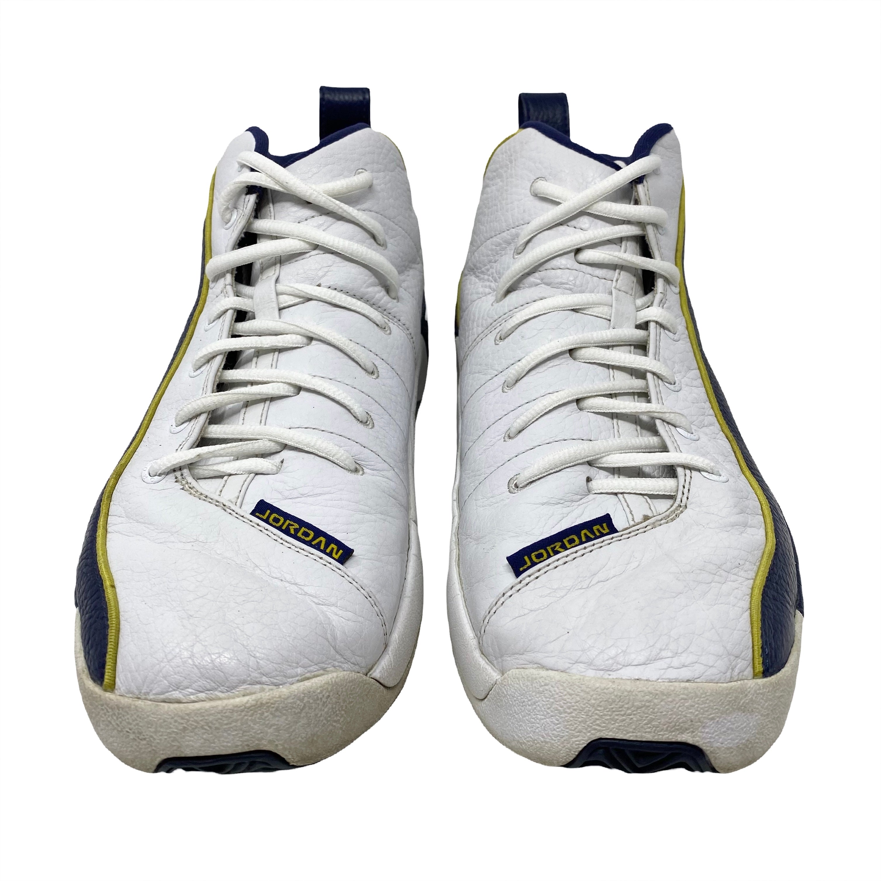 Vintage 1999 Jordan Team Blue Gold White Sneakers 13
