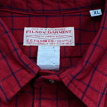 Load image into Gallery viewer, Vintage Filson Virgin Wool Heavyweight Grid Check Shirt Hunting Shacket XL
