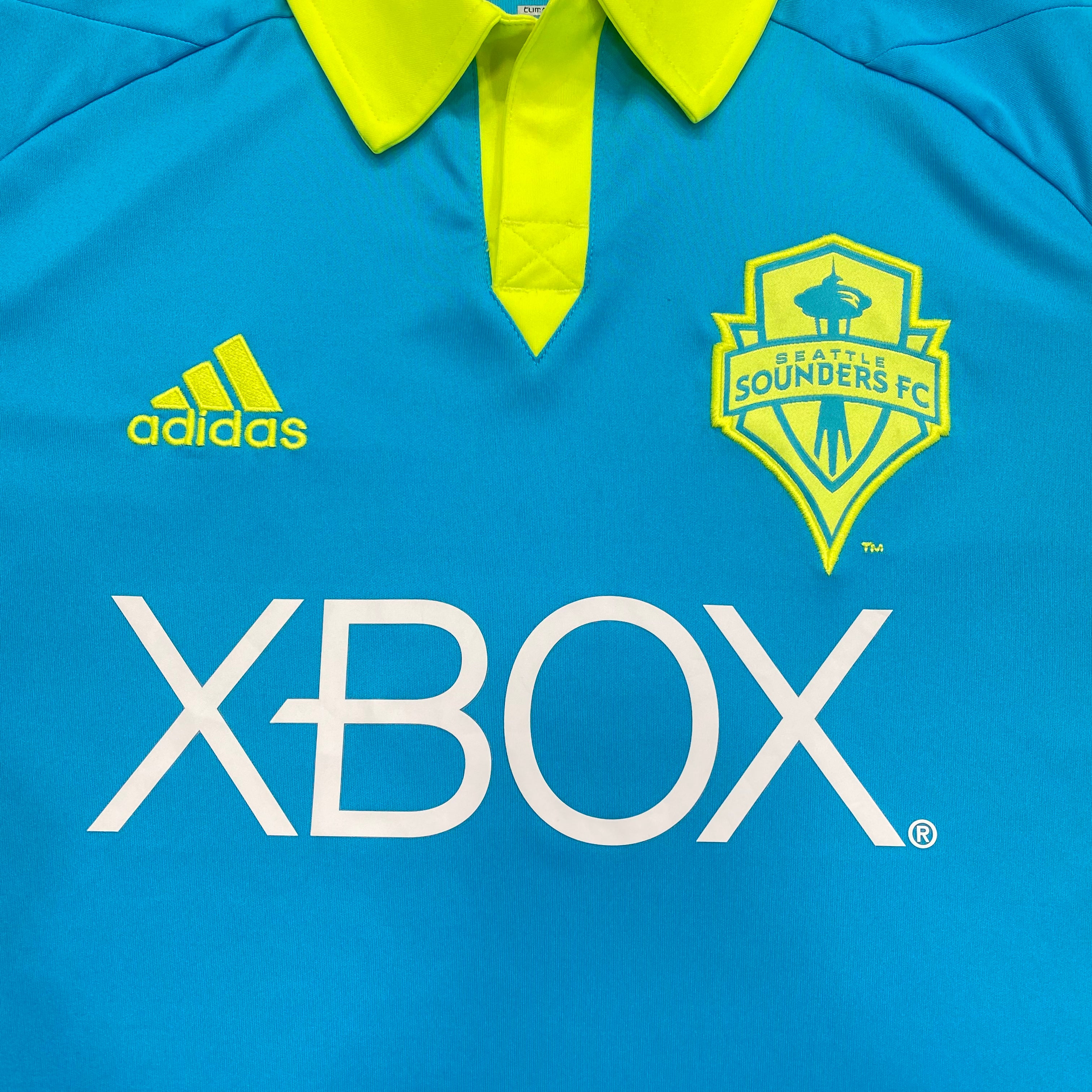 Adidas Seattle Sounders FC Cyan 2012/13 MLS Third 3rd Soccer Jersey Men’s Small