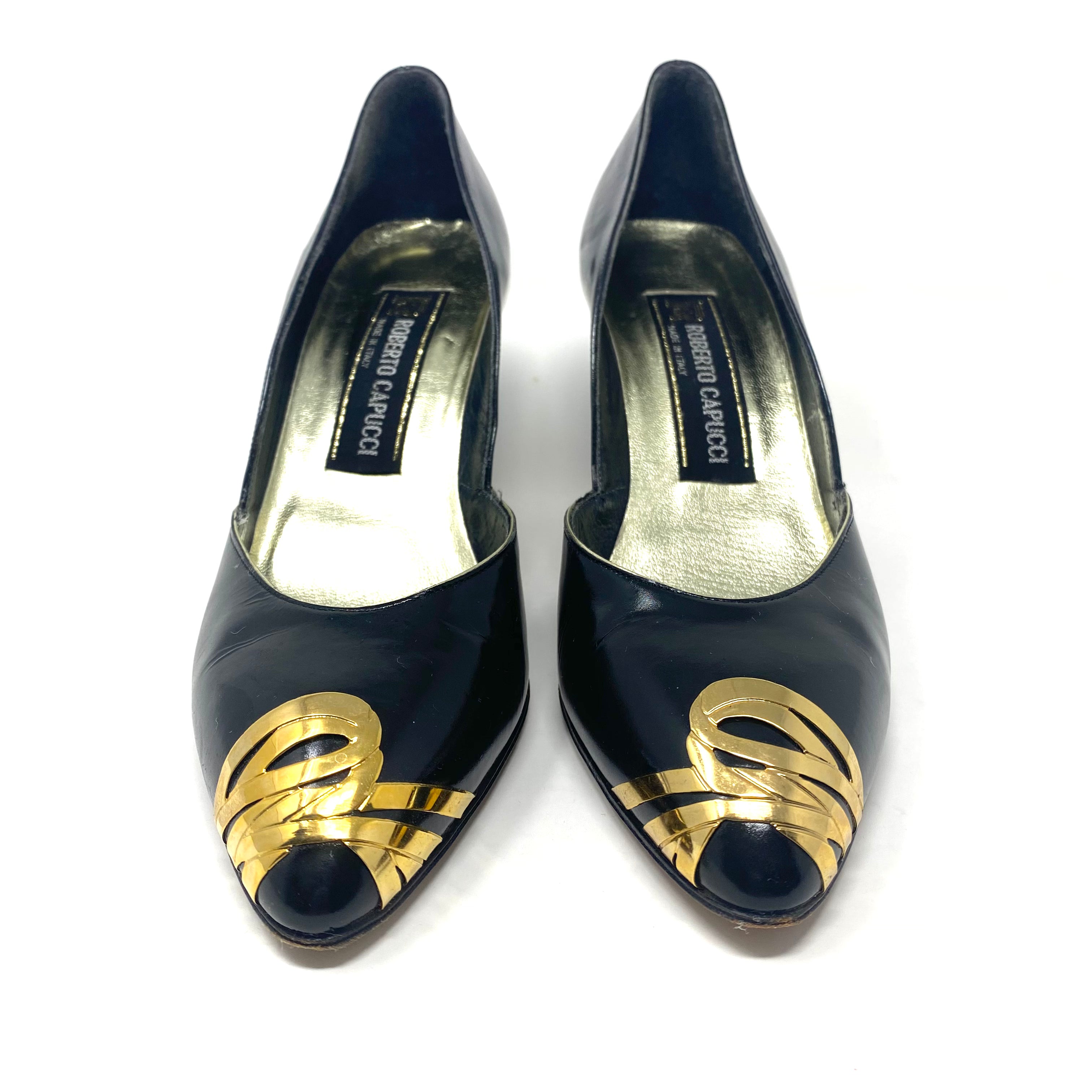 Roberto Capucci Labelle Leather High Heels Women’s 6.5 With Box