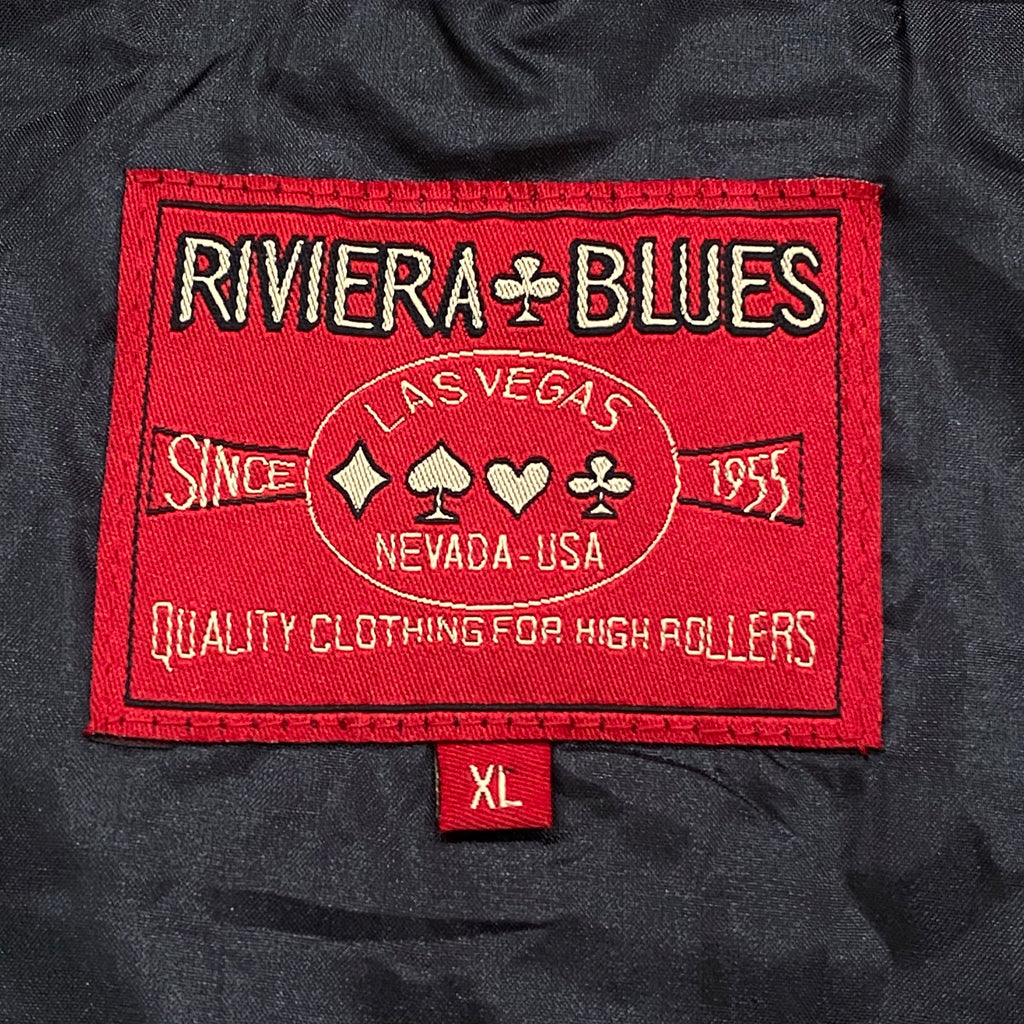 Vintage Riviera Las Vegas Hotel & Casino Satin Embroidered Jacket Men’s XL