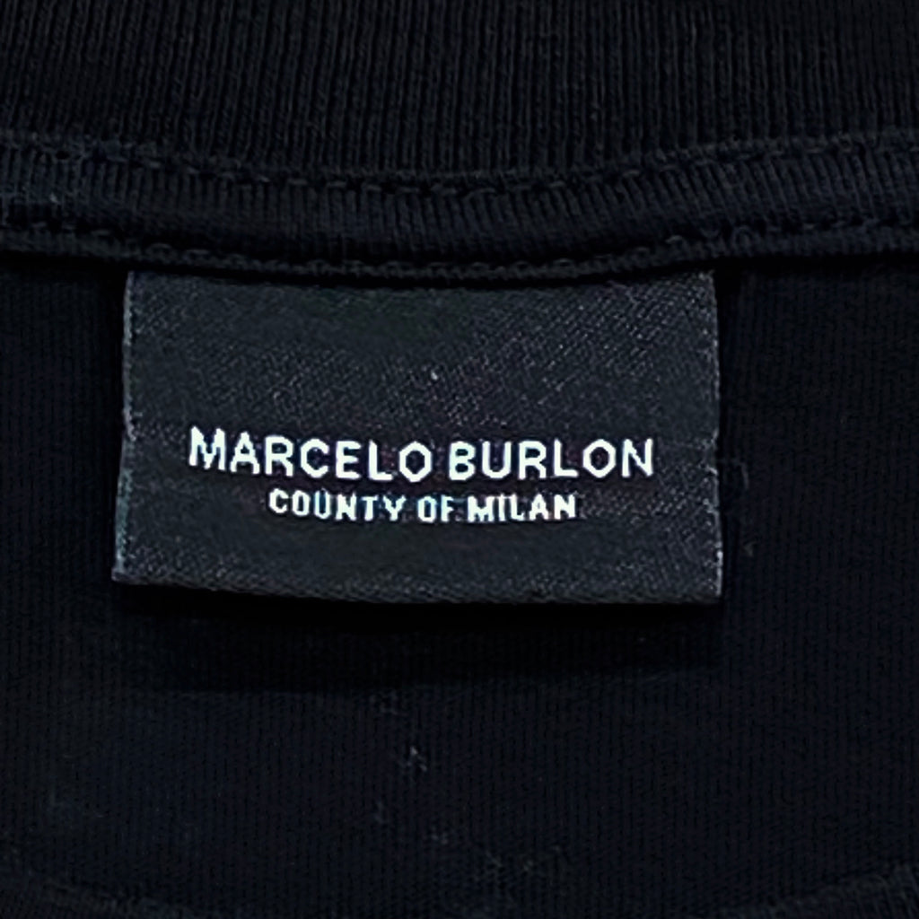 Marcelo Burlon County Of Milan Black Double Headed Snake Paint Drip T-Shirt XS