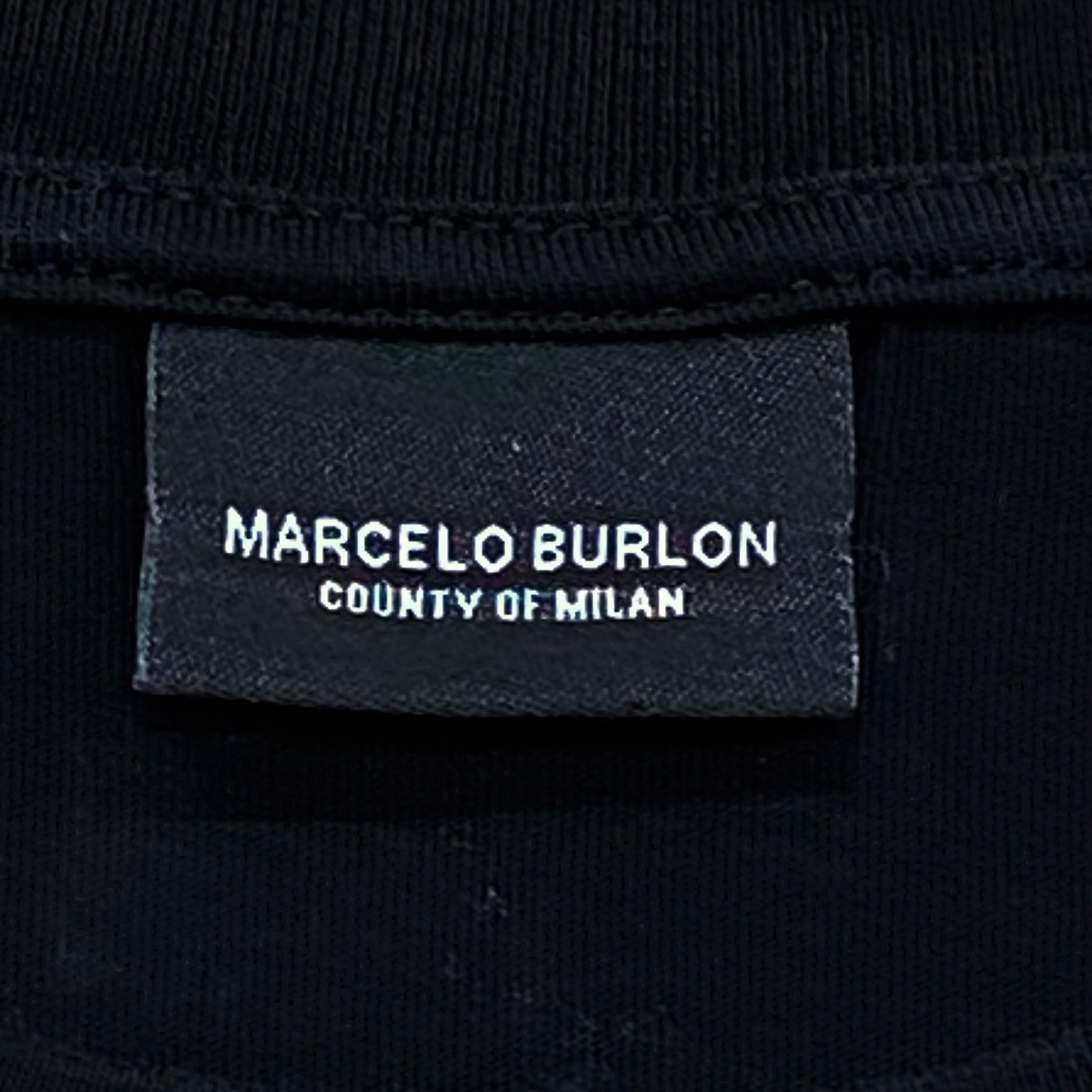 Marcelo Burlon County Of Milan Black Double Headed Snake Paint Drip T-Shirt XS