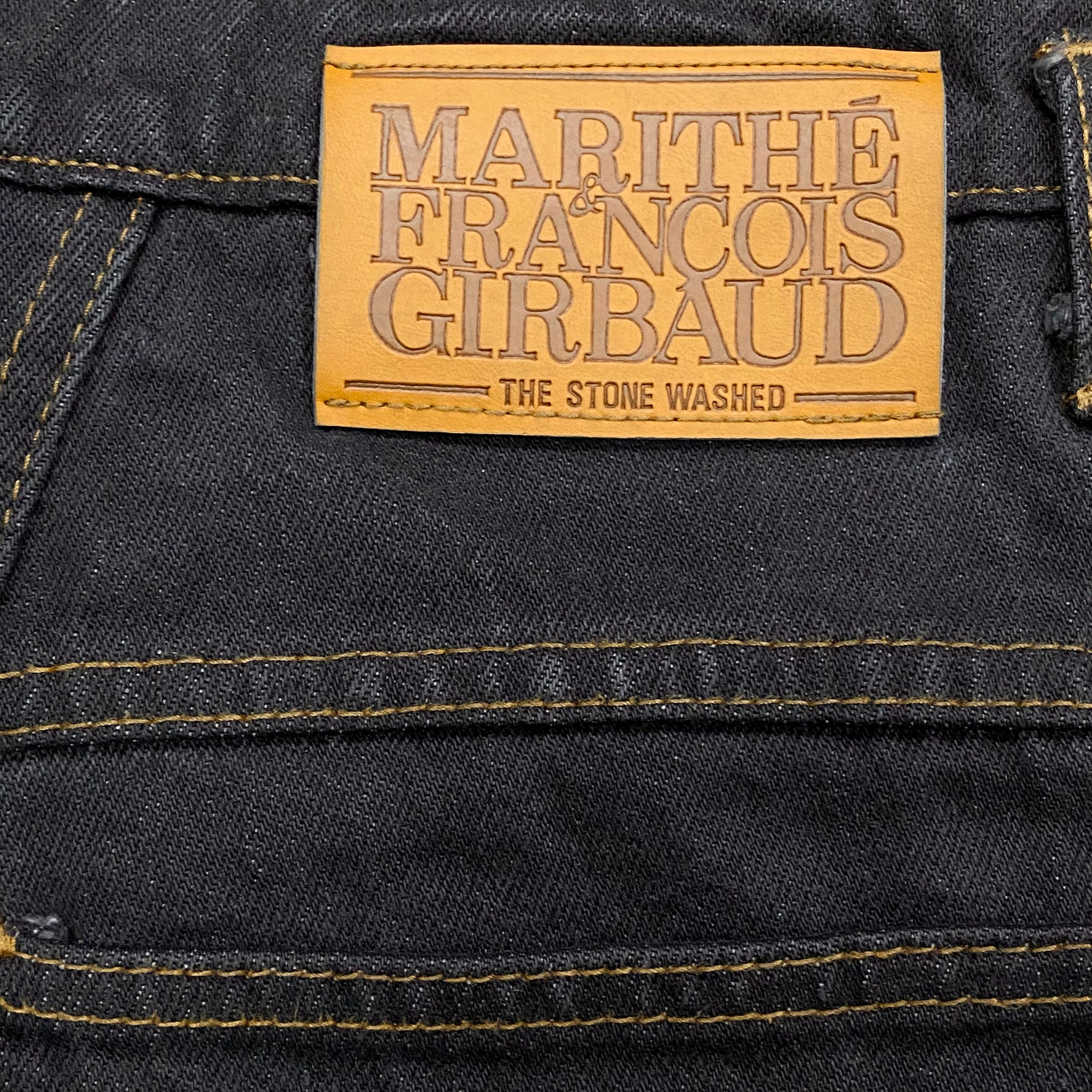 Vintage Marithe Francois Girbaud Black Stone Washed Jeans 28 x 31