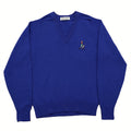 Vintage Burberrys Golf Logo Embroidered Lambswool Sweater Men’s Small