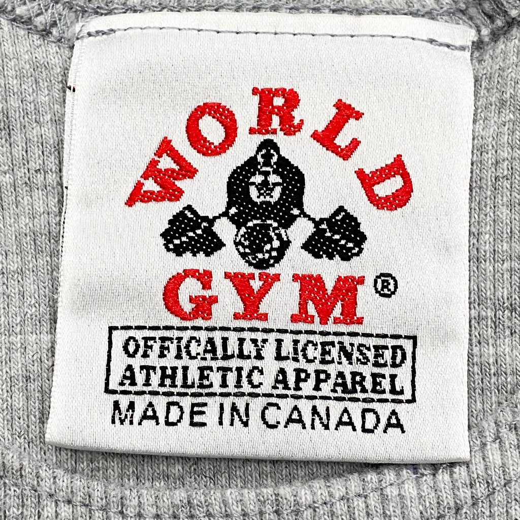 Vintage World Gym Embroidered Ribbed Tank Top Youth Large