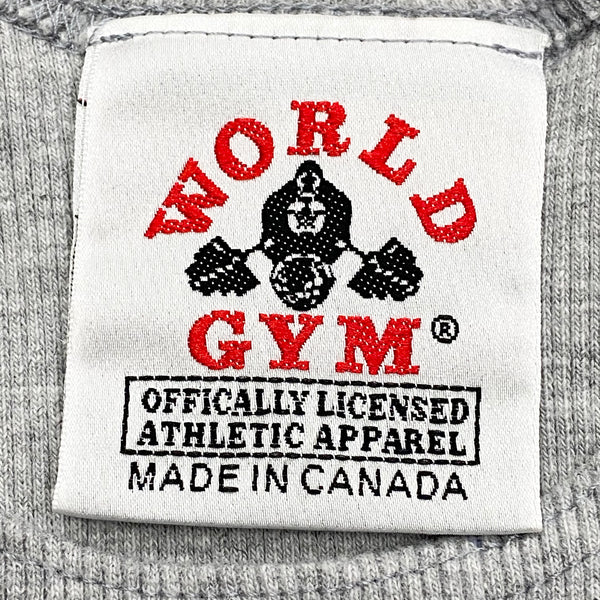 Vintage World Gym Embroidered Ribbed Tank Top Youth Large