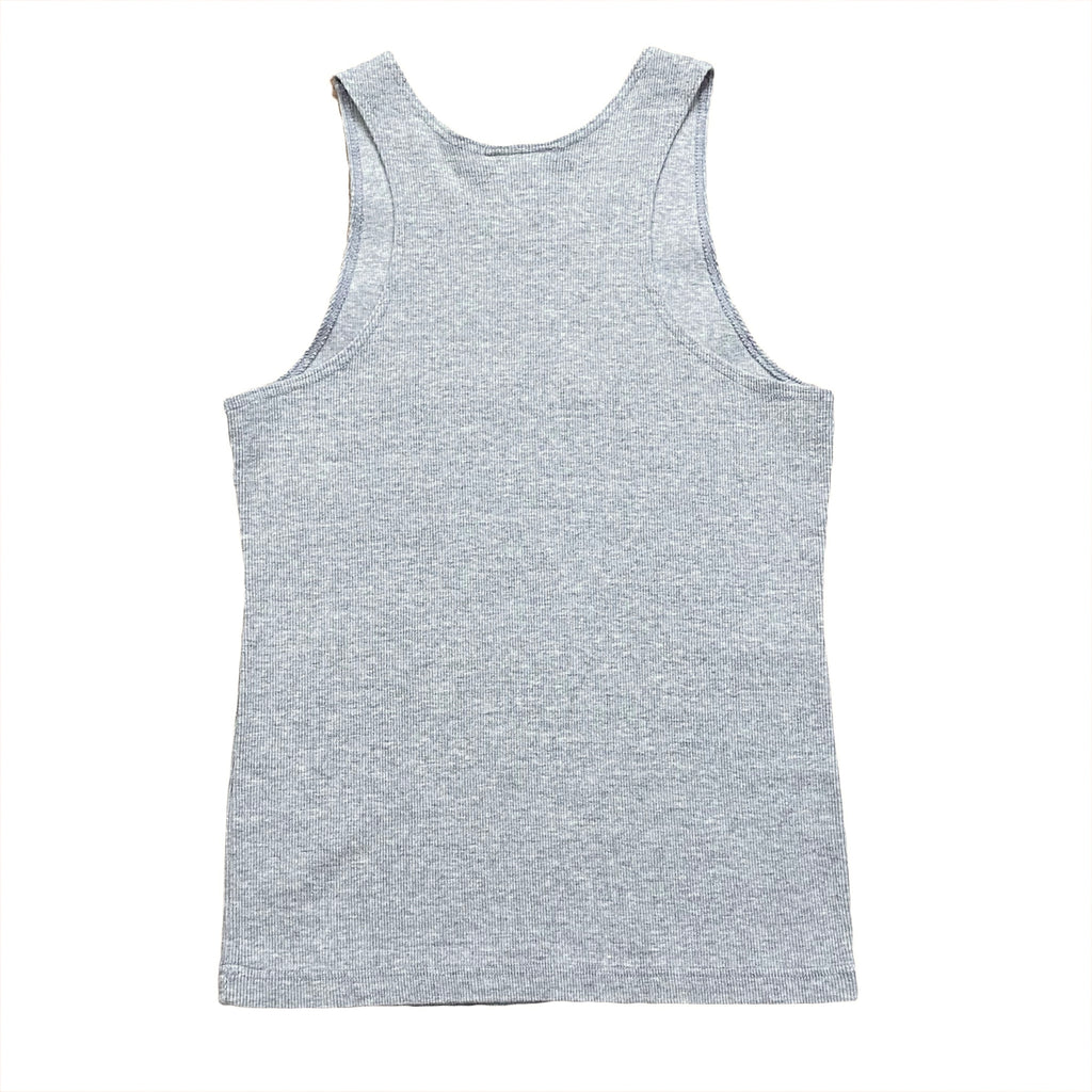Vintage World Gym Embroidered Ribbed Tank Top Youth Large