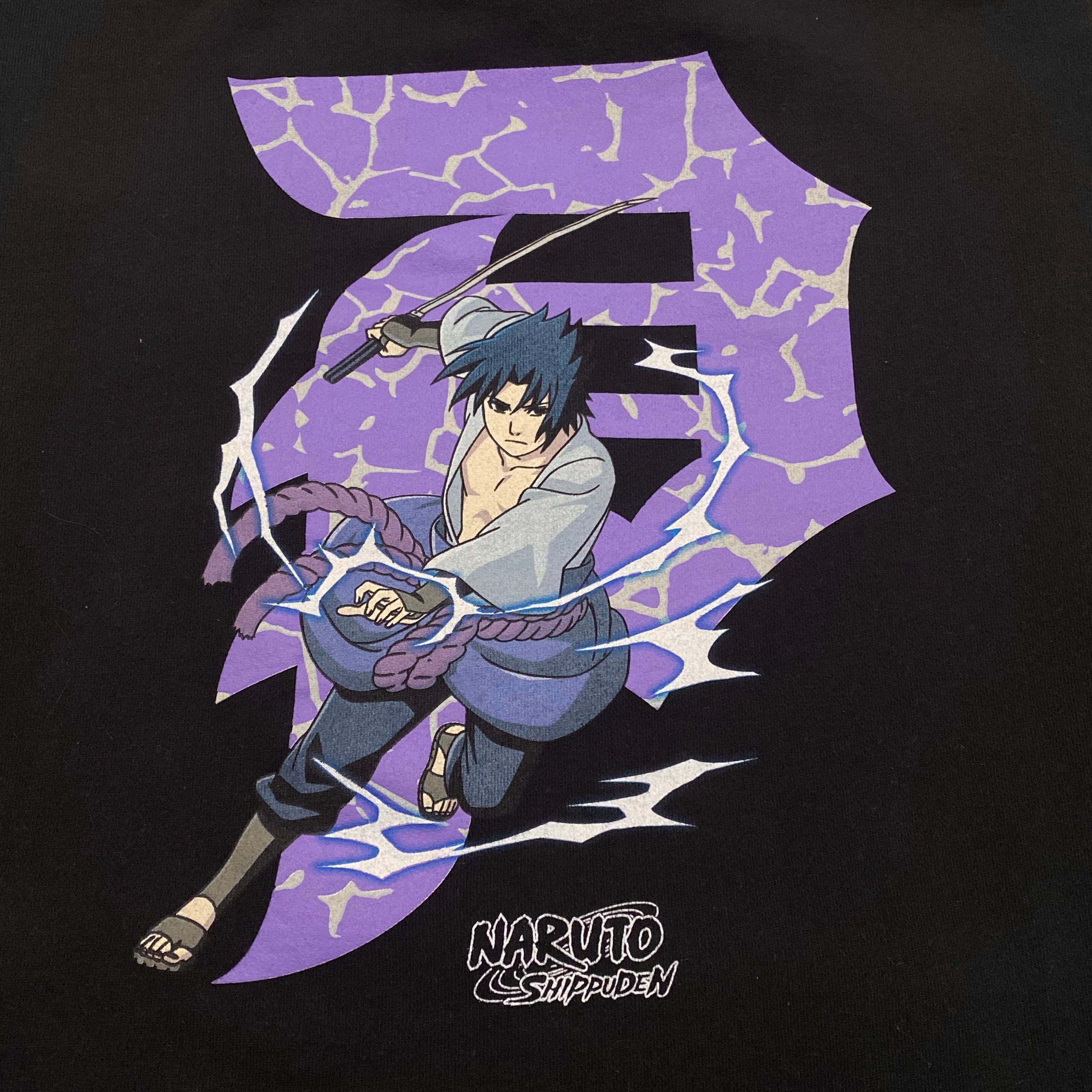 Primitive x Naruto Shippuden 2007 Sasuke Hoodie Small