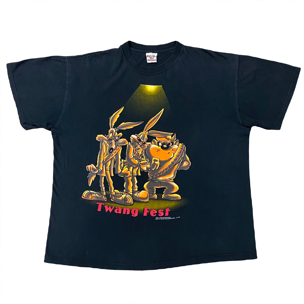 Vintage 1995 Looney Tunes Twang Fest Music Festival T-Shirt Men’s XL