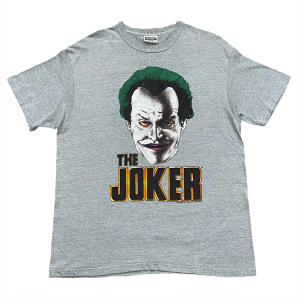 Vintage 1989 DC Comics Batman Movie Promo Joker Puffy Print T-Shirt Men’s XL