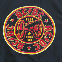 Load image into Gallery viewer, 2016 AC/DC Black Bomber Jacket Womens M
