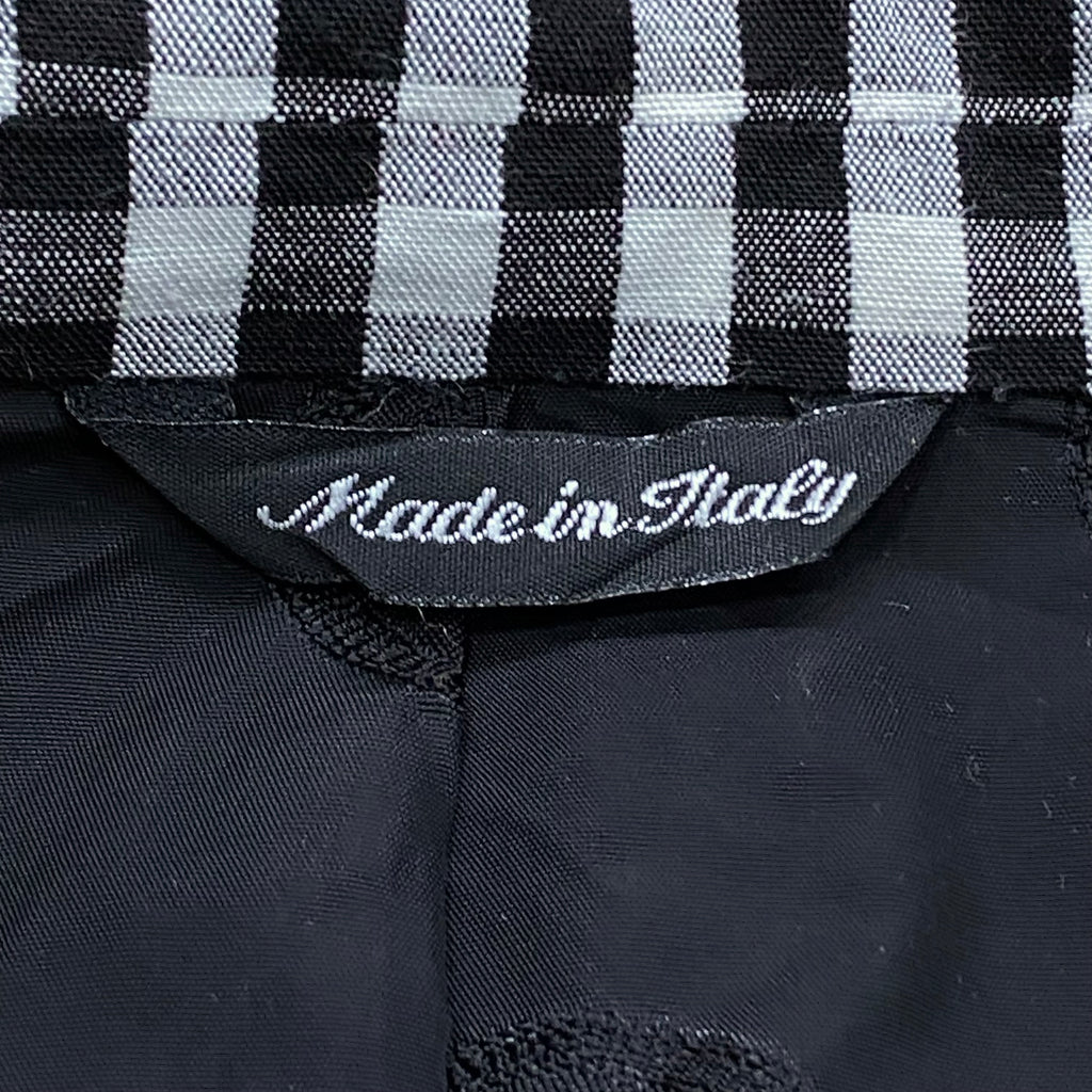 Vintage 90’s Versus Gianni Versace Black & White Plaid Blazer Jacket 50
