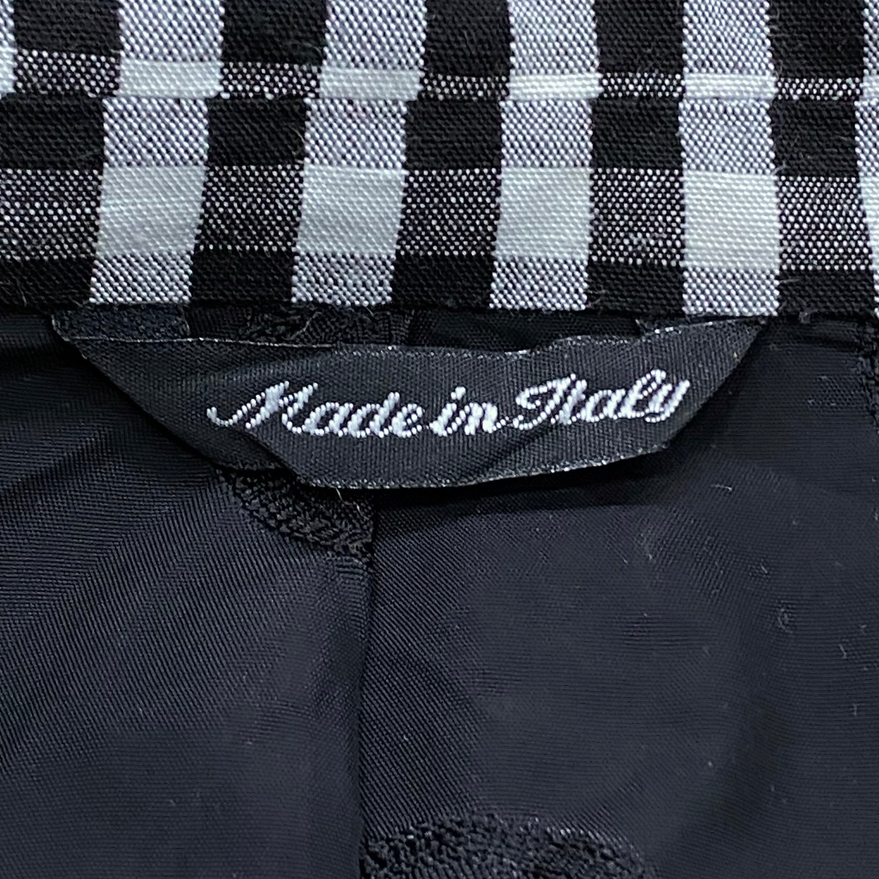 Vintage 90’s Versus Gianni Versace Black & White Plaid Blazer Jacket 50