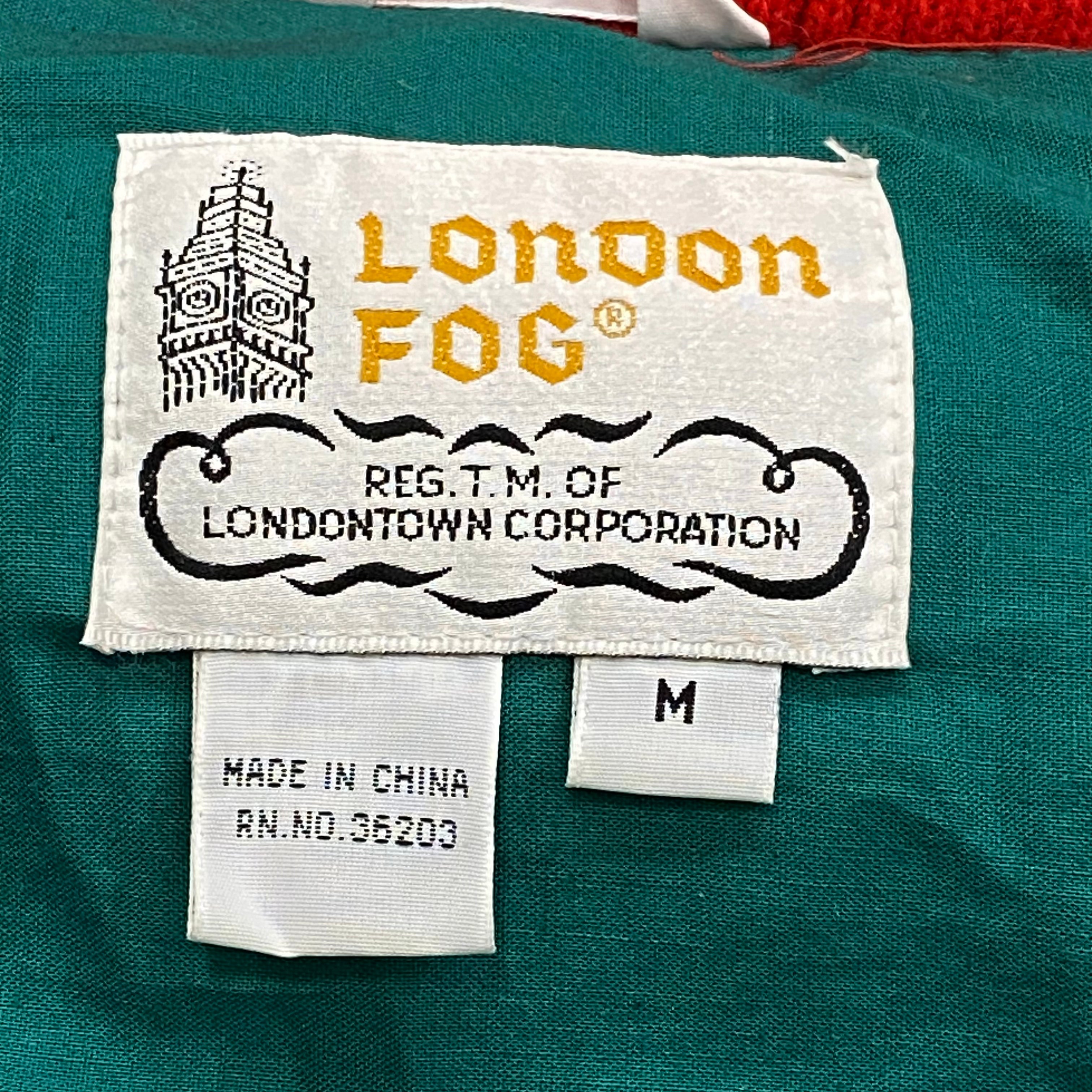 Vintage London Fog Colour Block Down Filled Jacket Medium