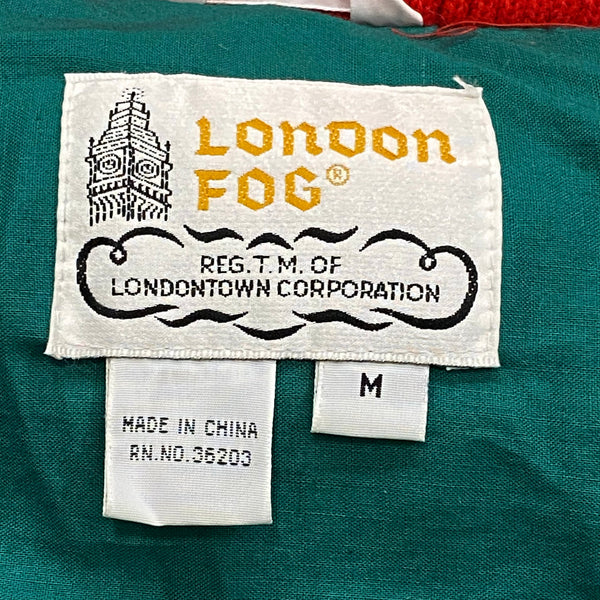 Vintage London Fog Colour Block Down Filled Jacket Medium