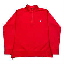 Load image into Gallery viewer, Apple Store Employee Red 1/4 Zip Pullover Sweatshirt Large
