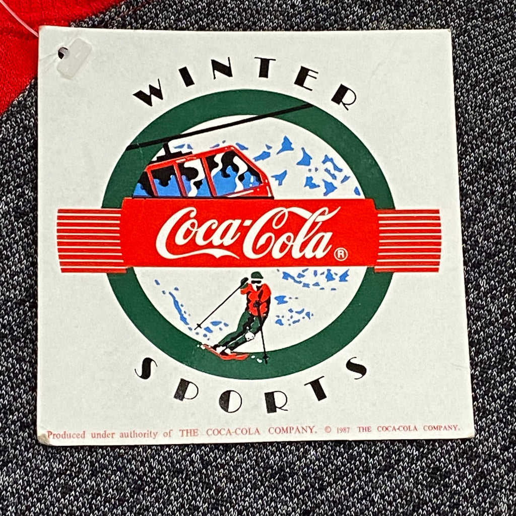 Vintage 1986 Coca-Cola Winter Sports Ski Team Schuss! Sweatshirt Men’s Small