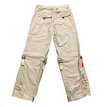 Load image into Gallery viewer, Marc Ecko Unltd Certified Limited Edition Khaki Wide Leg Pull Strap Pants 32
