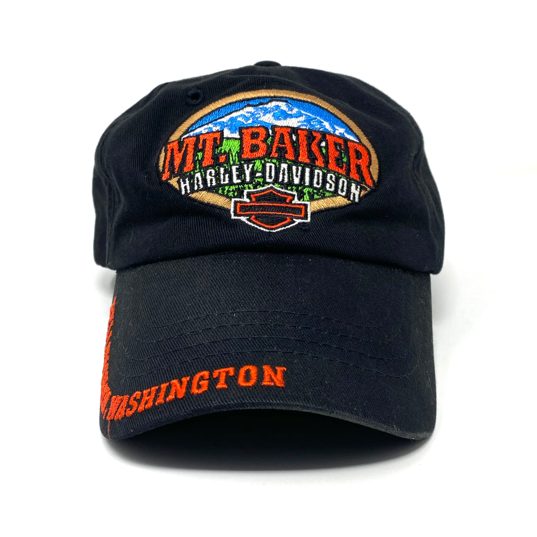 Harley Davidson Mt. Baker, Washington Strapback Hat