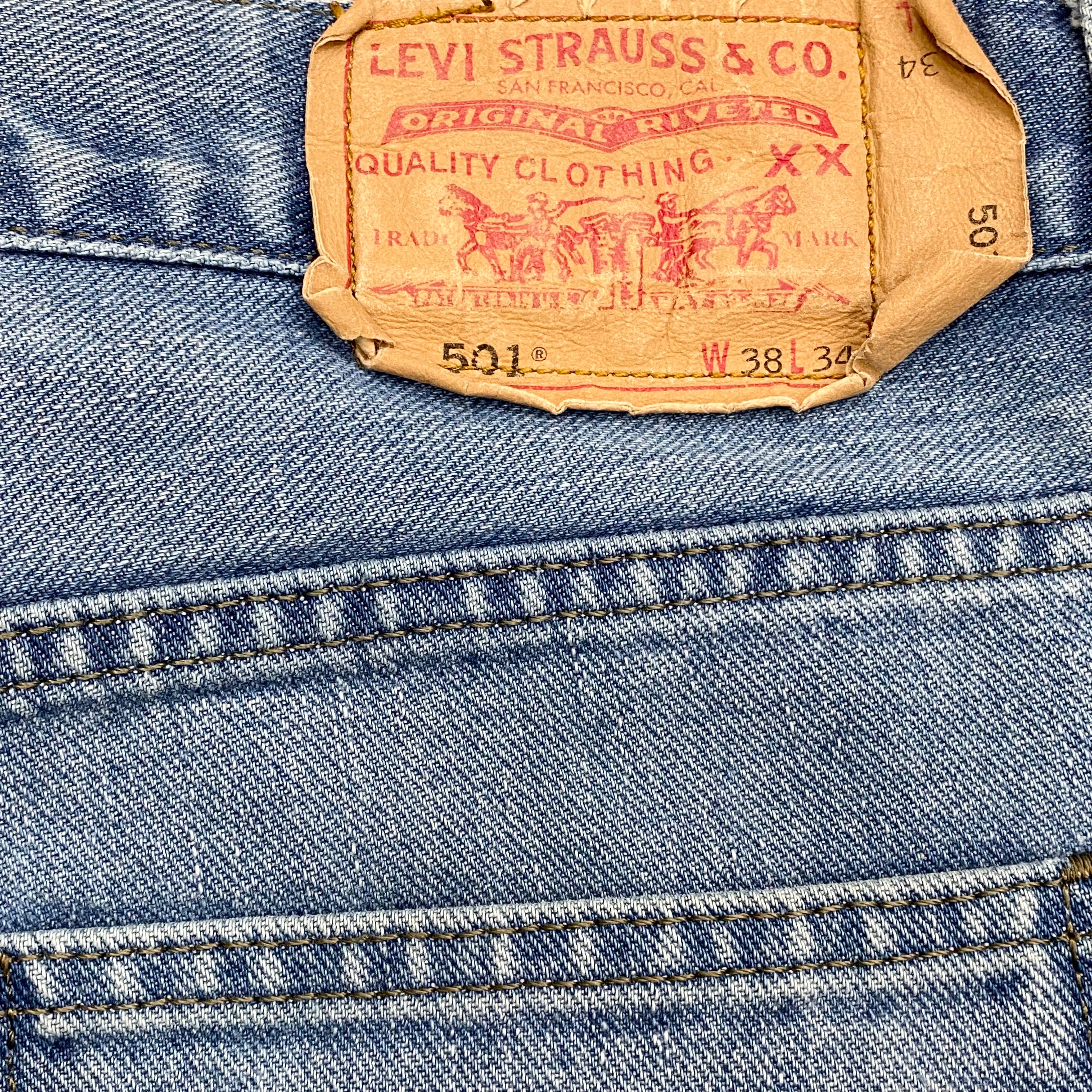 Levi’s 501 XX Light Wash Jeans USA 38 x 34