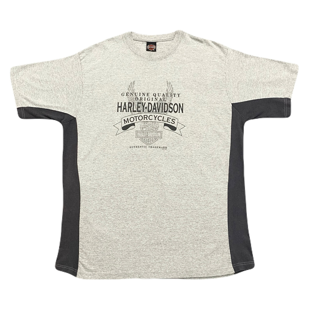 Vintage 1998 Harley Davidson Quebec Canada Double Sided T-Shirt XL