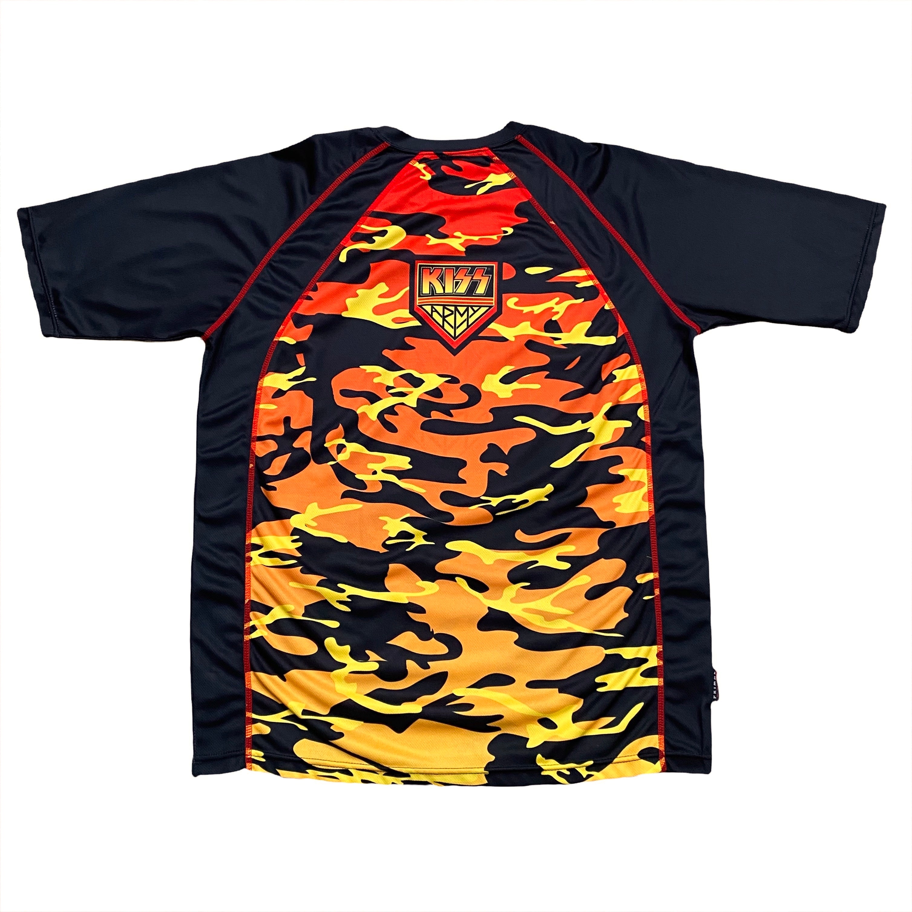 Primal Wear 2007 Kiss Army Camo Jersey Shirt Large