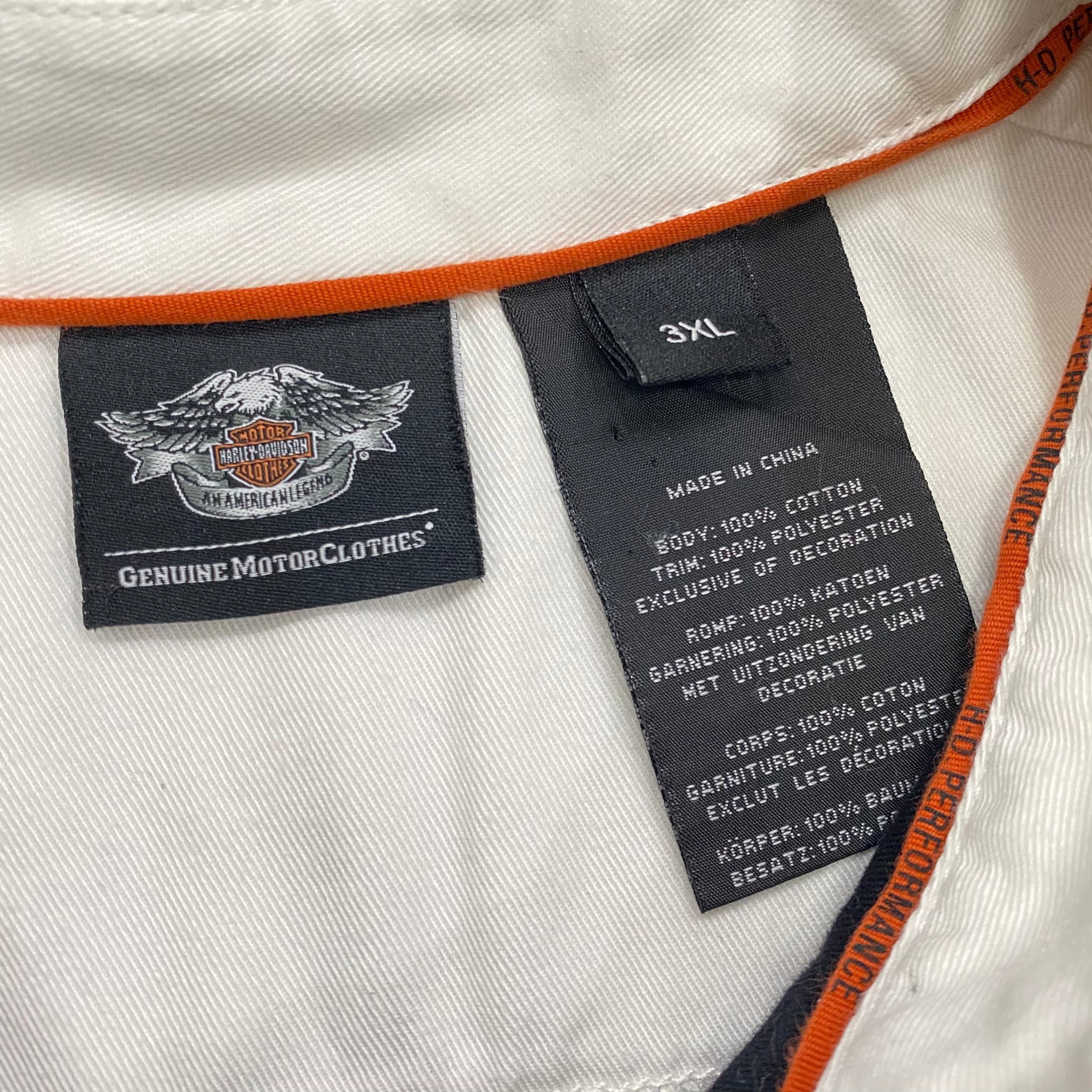 Harley Davidson Performance Stretch Side Panel Cotton Shirt Men’s 3XL