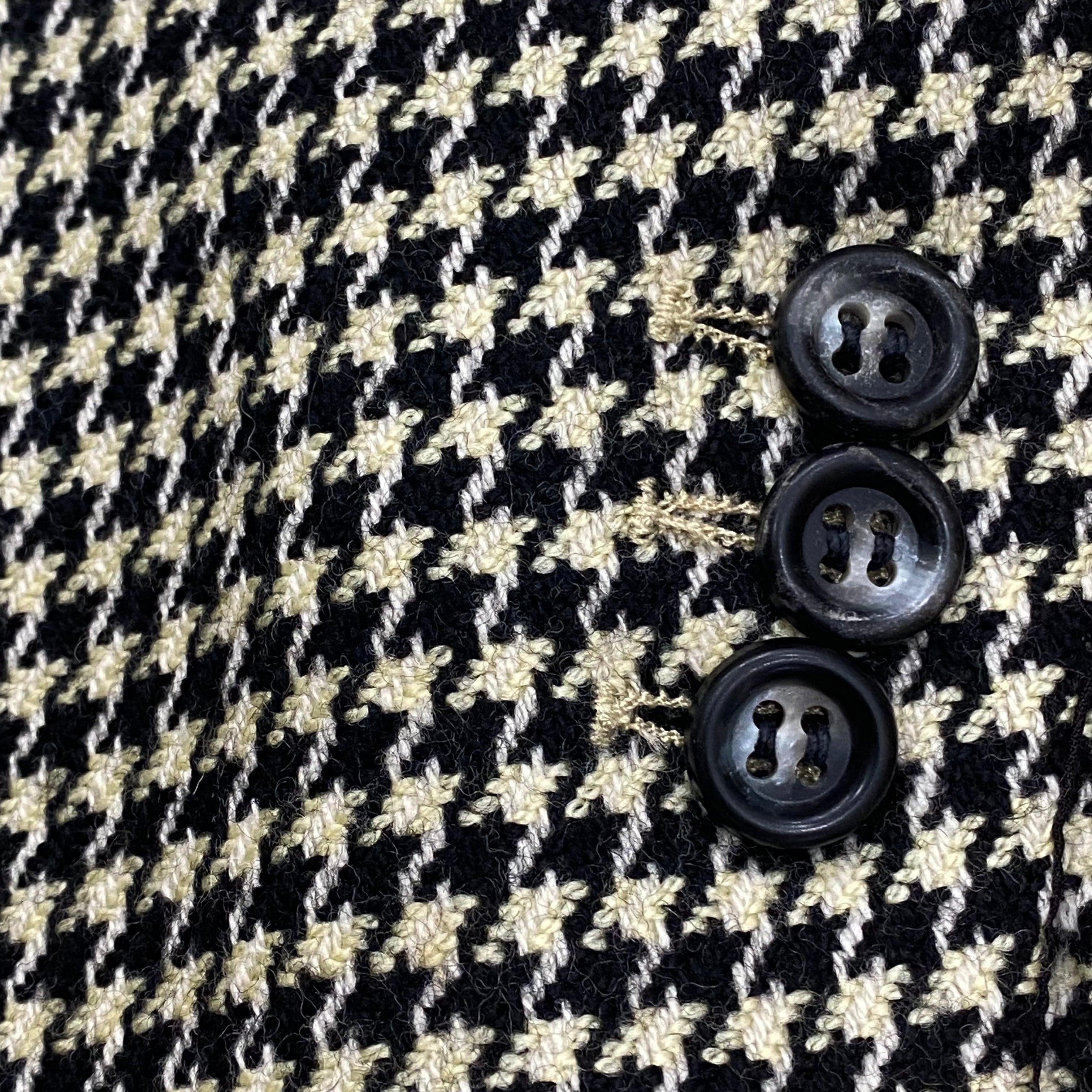 Vintage Hugo Boss Houndstooth Double Breasted Blazer Jacket Men’s 48