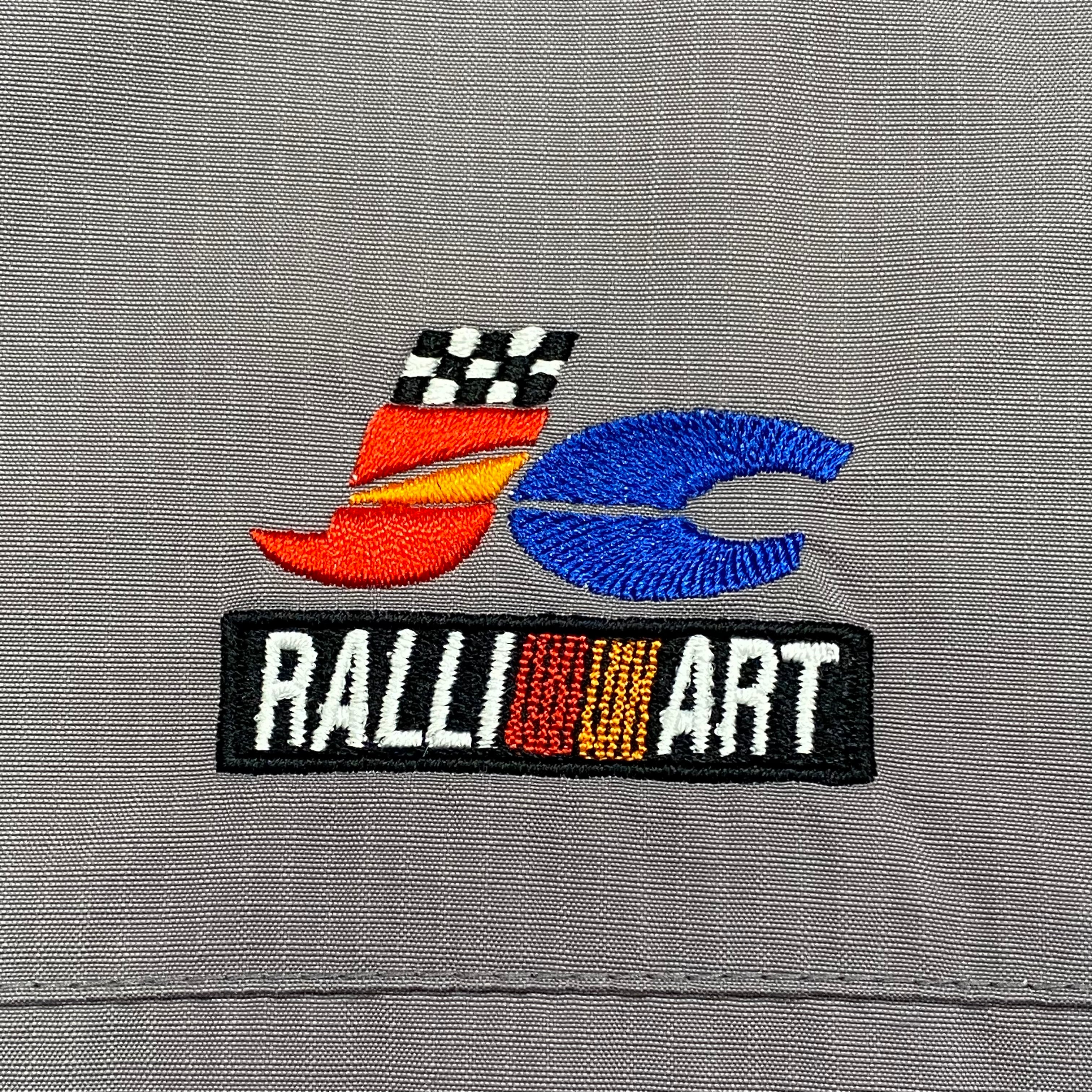Vintage Ralliart Jackie Chan Gray Fleece Lined Windbreaker Jacket Large