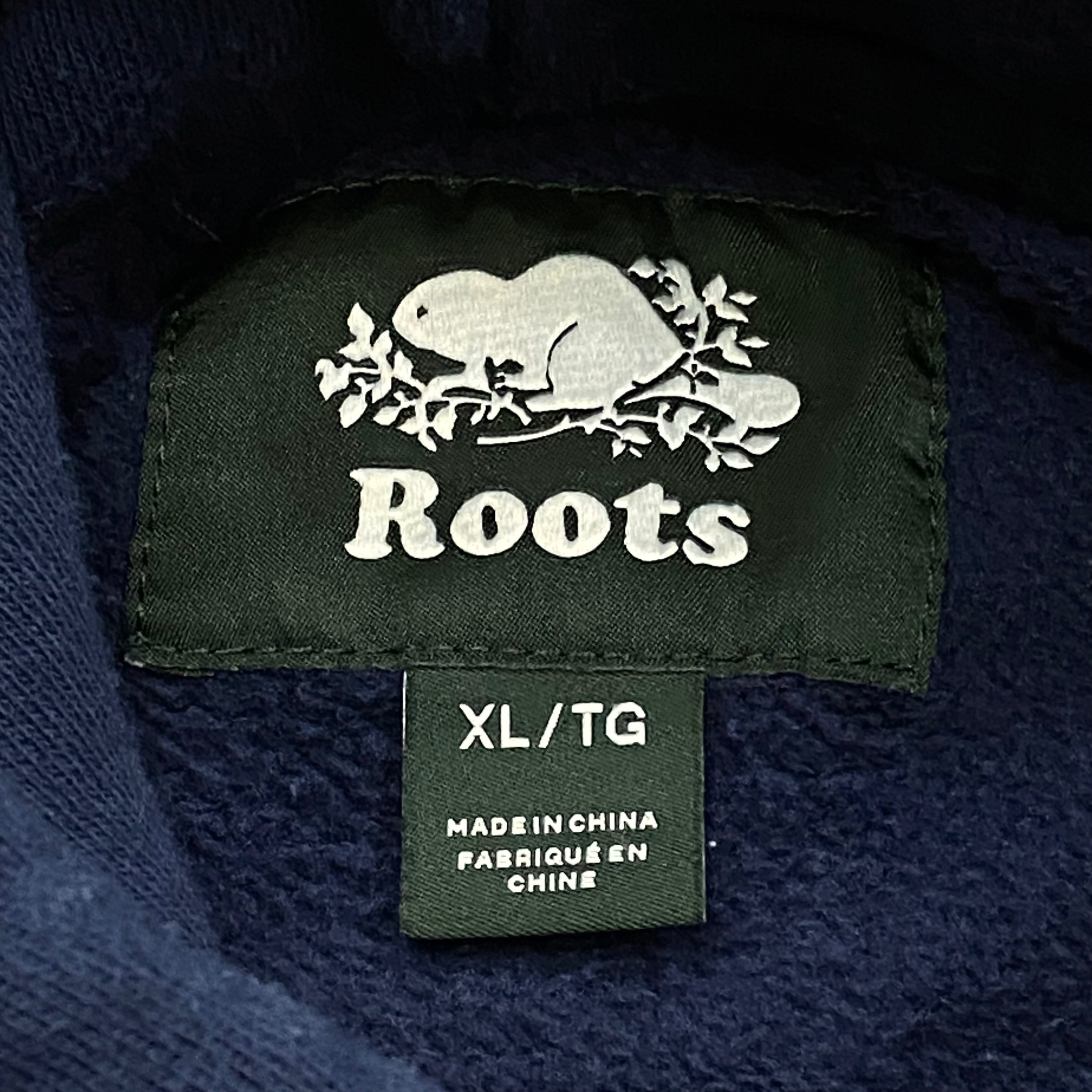 Roots Outdoor Athletics Embroidered Spell Out Hoodie XL