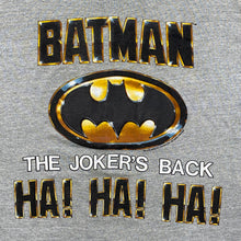 Load image into Gallery viewer, Vintage 1989 DC Comics Batman Movie Promo Joker Puffy Print T-Shirt Men’s XL
