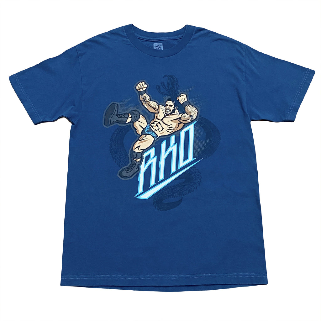 WWE Randy Orton RKO Viper Cartoon Wrestling T-Shirt Large