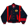 Vintage Nutmeg By Campri NHL Chicago Blackhawks Quilted Lined Wool Bomber Jacket Men’s Large